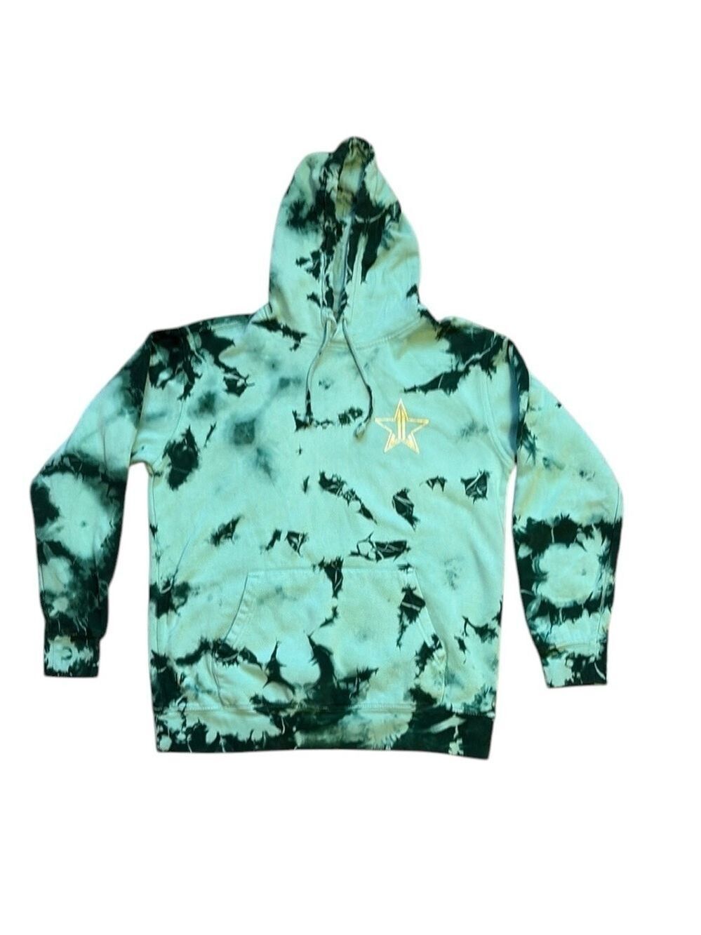Jeffree Star Women’s Hoodie Tie Dye Green Size M